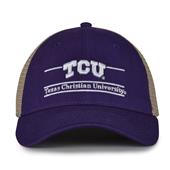 G180 The Game Texas Christian Horned Frogs Relaxed Trucker Mesh Split Bar Cap