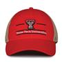 G180 The Game Texas Tech Red Raiders Relaxed Trucker Mesh Split Bar Cap