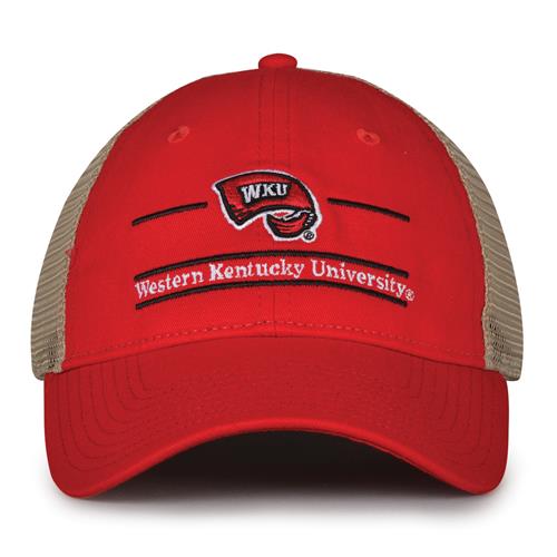 G180 The Game Western Kentucky Hilltoppers Relaxed Trucker Mesh Split Bar Cap