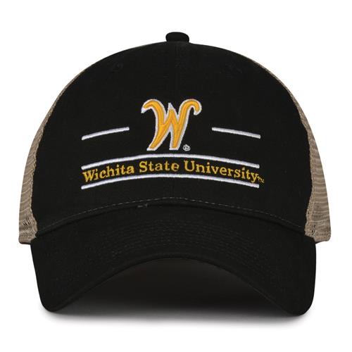 G180 The Game Wichita State Shockers Relaxed Trucker Mesh Split Bar Cap