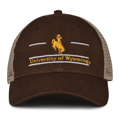 G180 The Game Wyoming Cowboys Relaxed Trucker Mesh Split Bar Cap