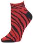 Pizzazz Cheerleaders Zebra Stripe Anklet Socks