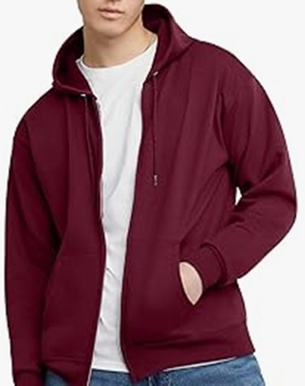 Mid-Weight Full Zip Hoodie, 2-Pockets Hooded, Athletic Fleece Sweatshirt, Adult & Youth. Decorated in seven days or less.