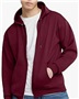 Mid-Weight Full Zip Hoodie, 2-Pockets Hooded, Athletic Fleece Sweatshirt, Adult & Youth