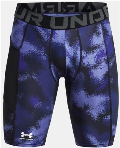 Under Armour Men's HeatGear Compression Printed Long Shorts 10" Inseam 1383323