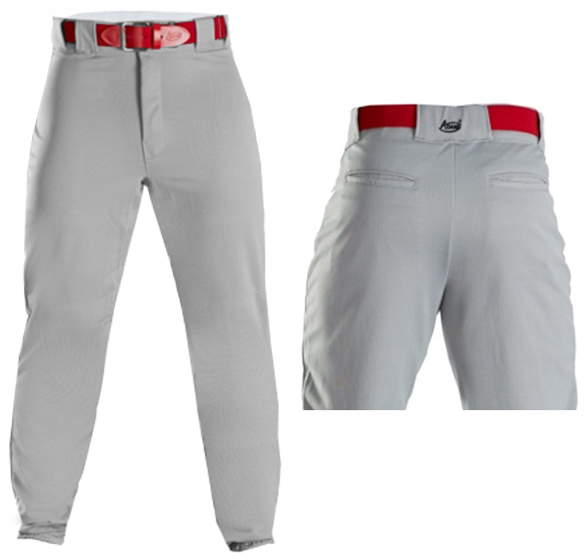 Baseball Pants W/Back Pockets Zipper Fly - Closeout Sale - Baseball ...