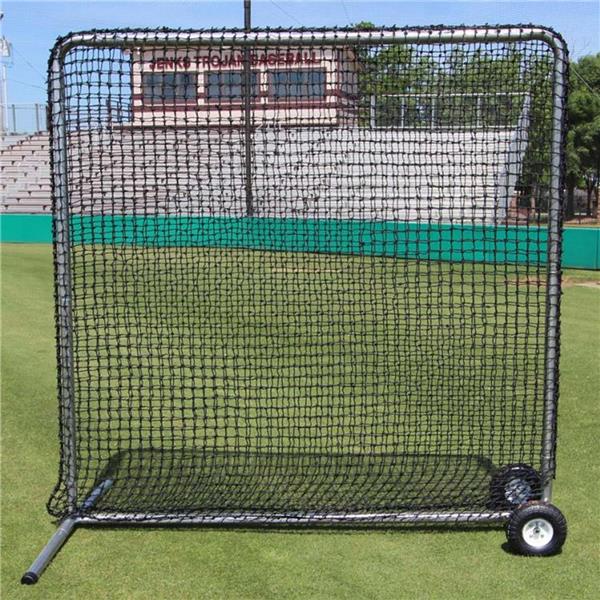 Baseball 10' x 10' #84 Net Premier Fielder Net and Frame with Wheels ...