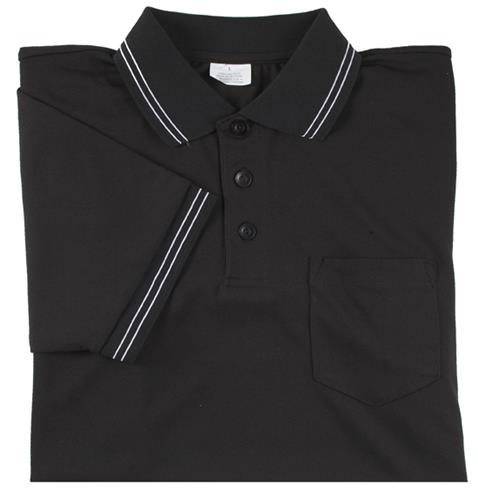 Smitty Umpire Shirt Placket Short Sleeve Black CO