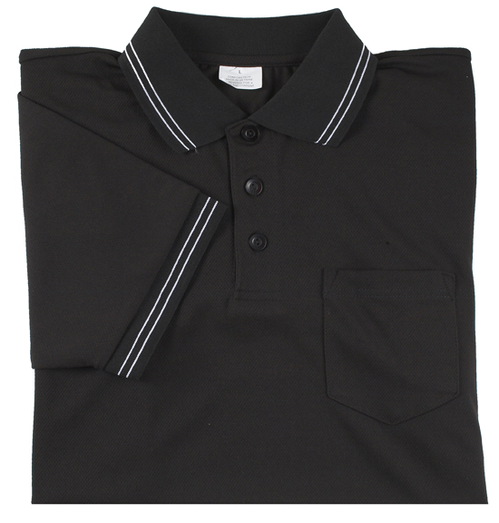 Smitty Umpire Shirt Placket Short Sleeve Black CO Closeout Sale
