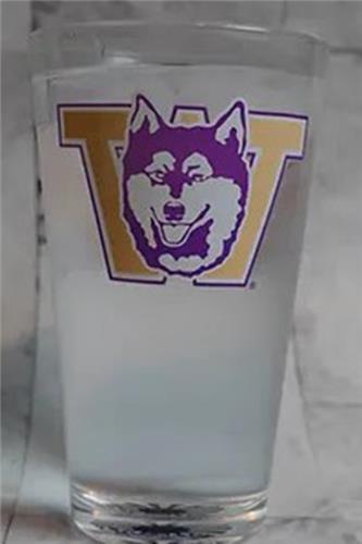 University of Washington ThermoC Vintage Logo Color Chaging Pint Glass UW1003