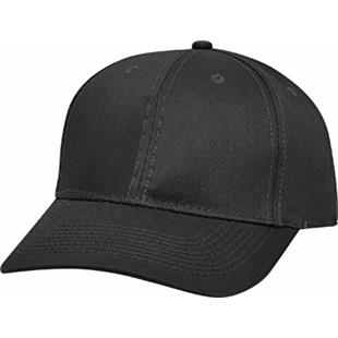 The Game Headwear Youth Solid Color BLACK CottonTwill Snapback Caps