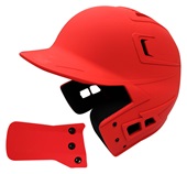 Baseball Batters Helmet w/Jaw Guard Included, One-Tone Matte Finish, Junior & Senior