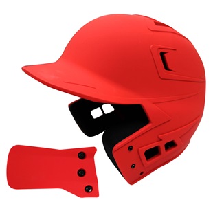 Baseball Batters Helmet w/Jaw Guard Included, One-Tone Matte Finish, Junior & Senior 