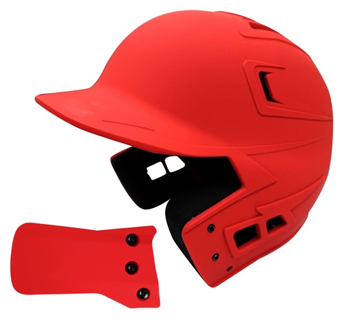 Baseball Batters Helmet W Jaw Guard Included, One-tone Matte Finish 