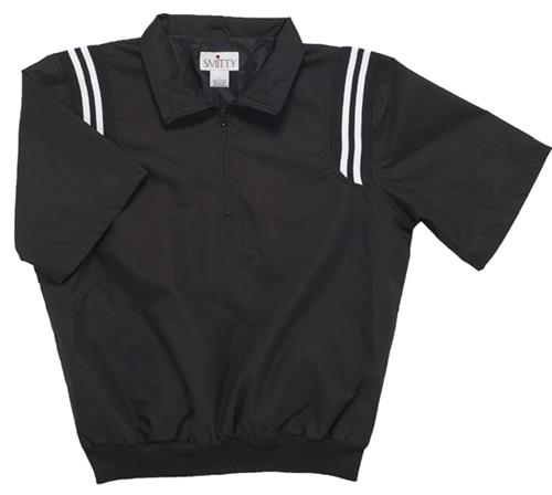 Smitty Black Umpire Jacket Pullover 1/2 Sleeve