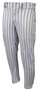 Triple Play Pinstripe Baseball Pants, Adjustable Inseam, Open Bottom, 2- Back Pockets, Stright Leg