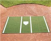 6' X 12' Batter's Box Turf Mat with Home Plate Baseball