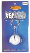Mini White Volleyball Keyring w/Blistercard MS58K (ea)
