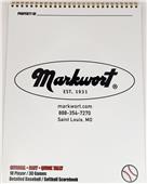 Markwort Baseball/Softball 30 Game Scorebook MSBBBSB (ea)