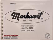 Markwort Volleyball 26 Match Rally Scoring Scorebook MSBVB (ea)