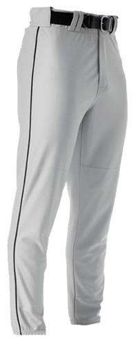 A4 Adult (AS-Grey/Navy) Pro Style Elastic Bottom Baseball Pants