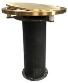 3" or 3.5" Steel Floating Floor Socket with Brass Cover Plate