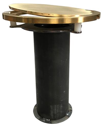 3" or 3.5" Steel Floating Floor Socket with Brass Cover Plate
