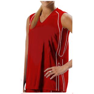 Sleeveless Muscle Game Jersey, Womens "WXL,WL,WM" (Forest or White) Cooling