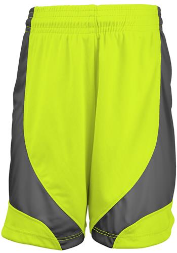Girls 5" Inseam (GXL - Forest or GL - Gold) Color-Block Shorts (No Pockets)