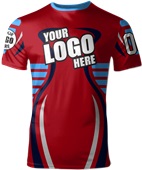 Custom All Sport Jersey - Sublimated "Cobra" Cool Performance Unisex Crew Tee