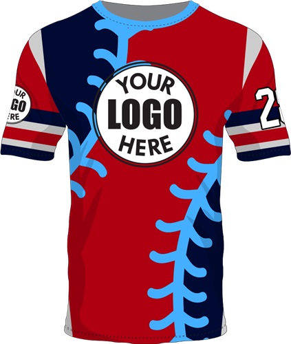 Custom All Sport Jersey - Sublimated "Baseball" Cool Performance Unisex Crew Tee