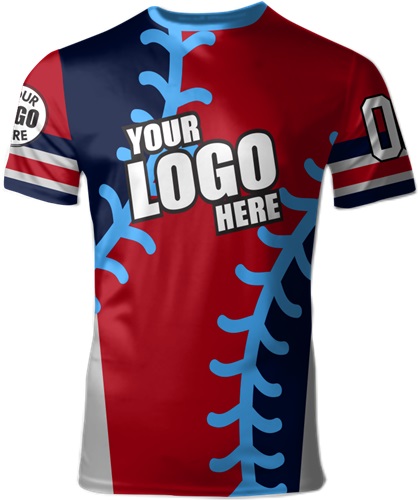 Custom All Sport Jersey - Sublimated "Stitched" Cool Performance Unisex Crew Tee