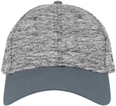 Adult Fitted Heather Baseball/Trucker Cap (Black,Cardinal,Forest,Grey,Navy,Red)