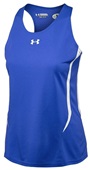 Under Armour Women's Track Kick Singlet (Black,Forest,Graphite,Maroon,Navy,Royal,Red,White)