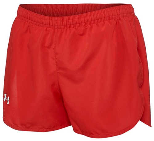 Under Armour Women's 2.5" Inseam Kick Split Shorts (Bk,Forest,Graphite,Maroon,Royal,Red)