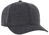 Pacific Headwear Herringbone Poly/Rayon baseball Cap (Graphite,Silver,Brown)