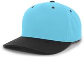 Cotton-Poly Hook-And-Loop Adjustable Baseball Cap (Silver,Blue Teal,Silver.Purple)