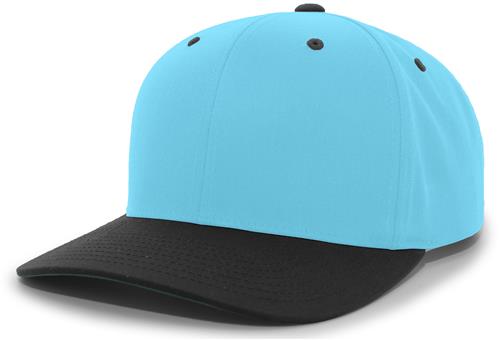 Cotton-Poly Hook-And-Loop Adjustable Baseball Cap (Silver,Blue Teal,Silver.Purple). Embroidery is available on this item.