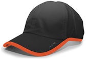 Lite Series Hook-And-Loop Adjustable Baseball Cap (Black/Sky &  WT/Orange)