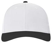 Pro Model Universal Fitted Twill Baseball Cap (White/Black)