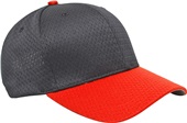 Adult/Youth Coolport Mesh Hook-And-Loop Adj Baseball Cap  (Silver.White,Vegas,Navy,Black)