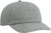 Unstructured Acrylic/Wool Snapback Baseball Cap(Black & Dark or Light Heather)