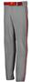 Russell Adult/Youth Open Bottom Piped Baseball Pant (Grey or White w/Black,Navy,Royal,Red