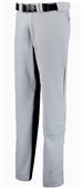 Baseball Pants Adult/Youth, Open-Bottom, 2-Snap (A2XL, A3XL - Grey or White), (YM,YS - White)