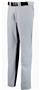 Baseball Pants Adult/Youth, Open-Bottom, 2-Snap (A2XL, A3XL - Grey or White), (YM,YS - White)