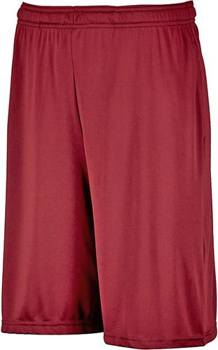 Russell Youth Dri-Power 7" Shorts With-Pockets (YS,YM,YL -Cardinal)