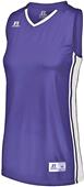 Womens Sleeveless Basketball Jersey (Cardinal,Purple,White/Cardinal,White/Purple)