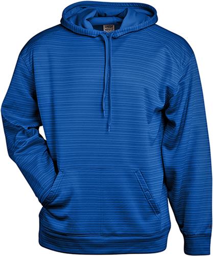 Adult Stripe Fleece Kangaroo Pocket Hoodie (Black,Graphite,Navy,Red,Royal,Silver). Decorated in seven days or less.