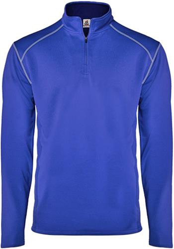 Badger Youth 1/4 Zip Sports Jacket (Black,Graphite,Navy,Red,Royal,SIlver,White). Decorated in seven days or less.