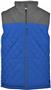 Badger Mens Colorblock Quilted Wind Vest (Black,Graphite,Navy,Red,Royal,White)